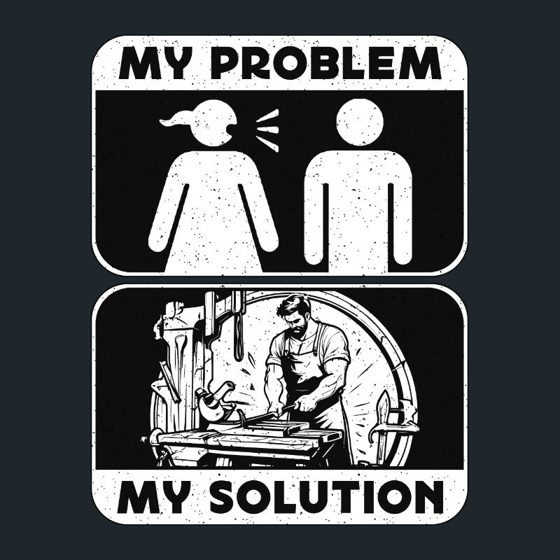 Bladesmith My Problem My Solution Pictogram Dad