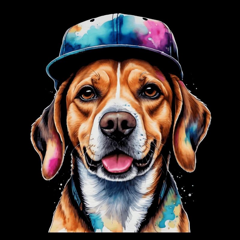 Beagle Snapback Cap Chien Drôle Animal Design Imprimer