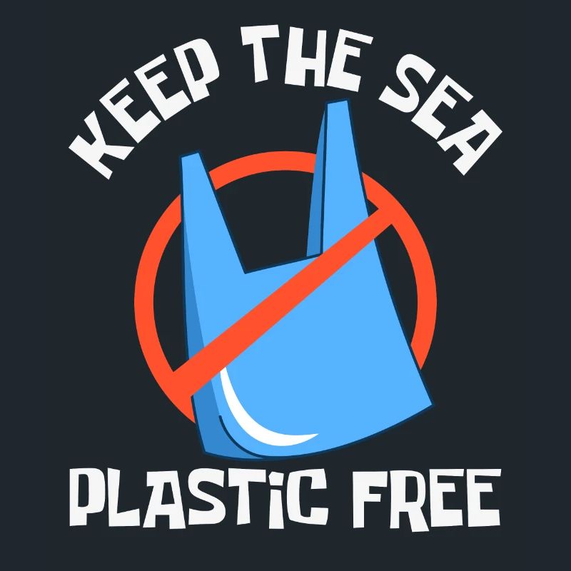 Bathing beach & sea plastic-free against pollution