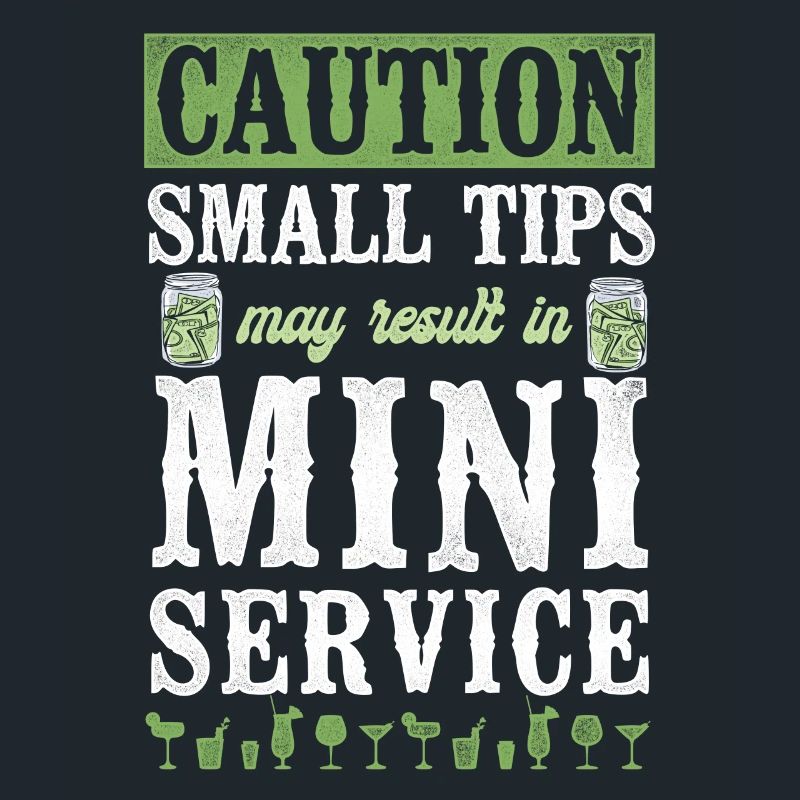 Bartender Mixologist Caution Small