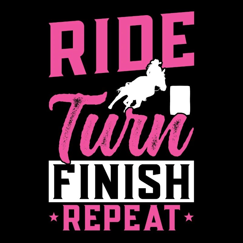 Cheval de course de barils de rodéo