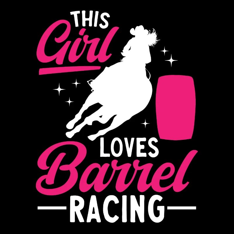 Cheval de course de barils de rodéo