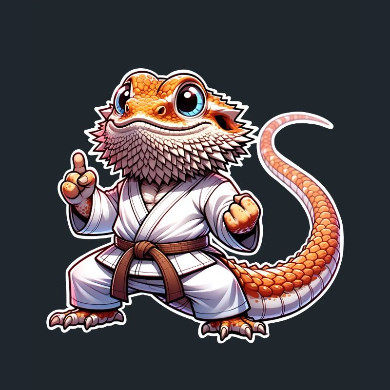 Bartagame Bartagamen Karate Samurai