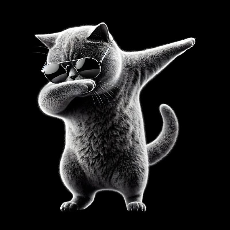 Dabbing Britisch Kurzhaar Katze Dab Haustiere