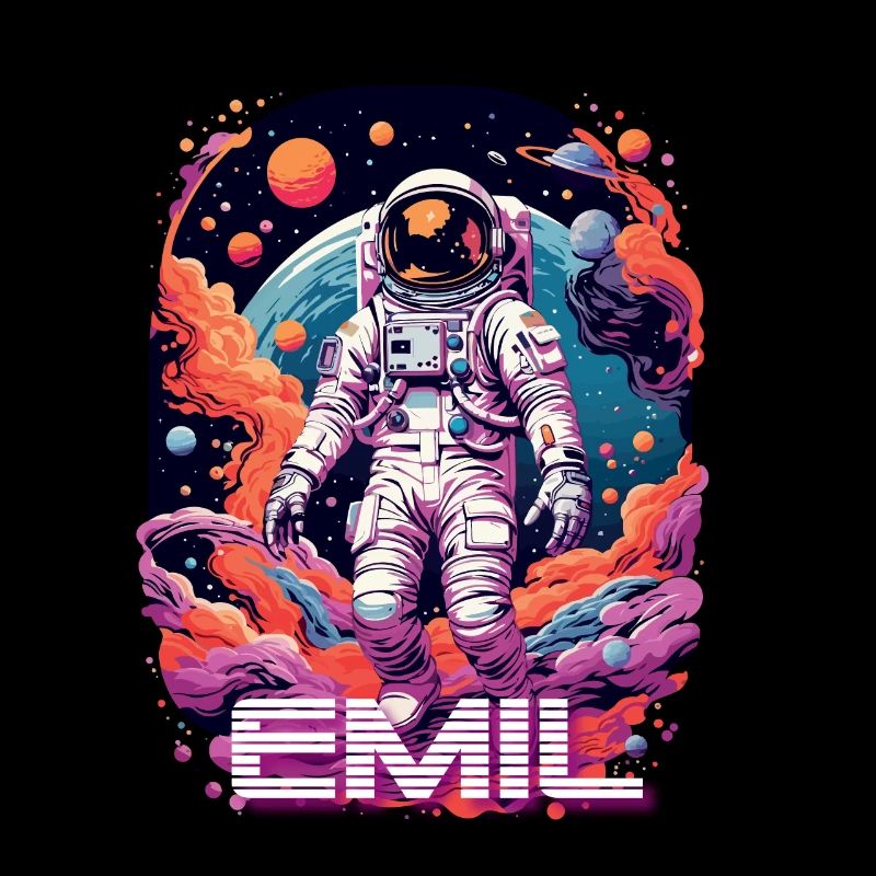 EMIL - Schöner Jungen Name mit coolem Astronaut