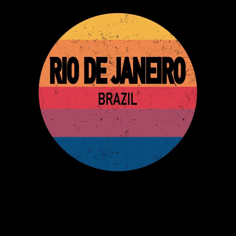 Retro Sunset Souvenir Rio De Janeiro,
