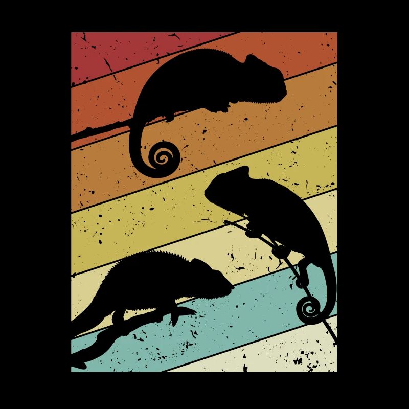 Retro Veiled Panther Chamaeleonidae Lover