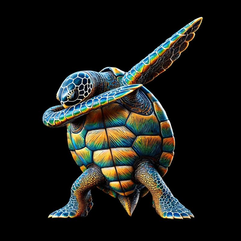 Funny Dabbing Sea Turtle Animal Lover