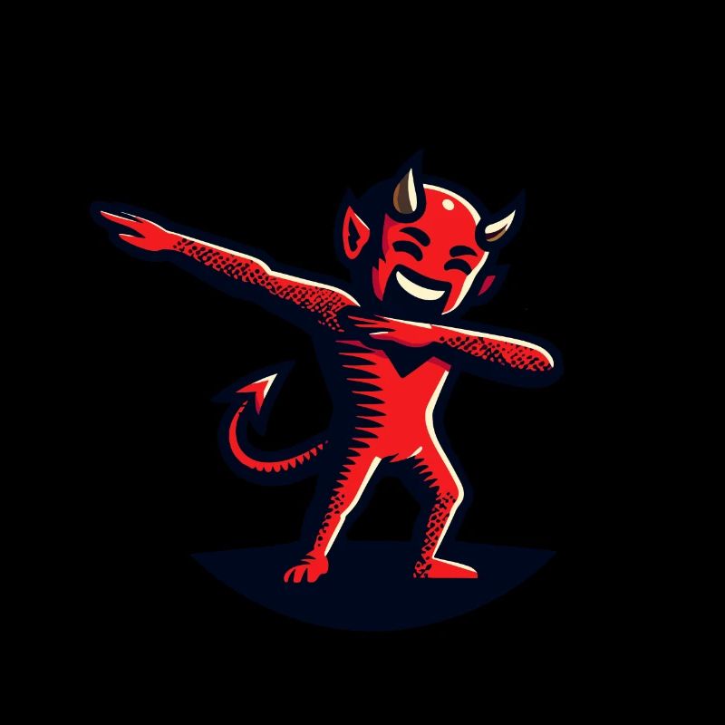 Dabbing Devil Drôle Dabbing Design