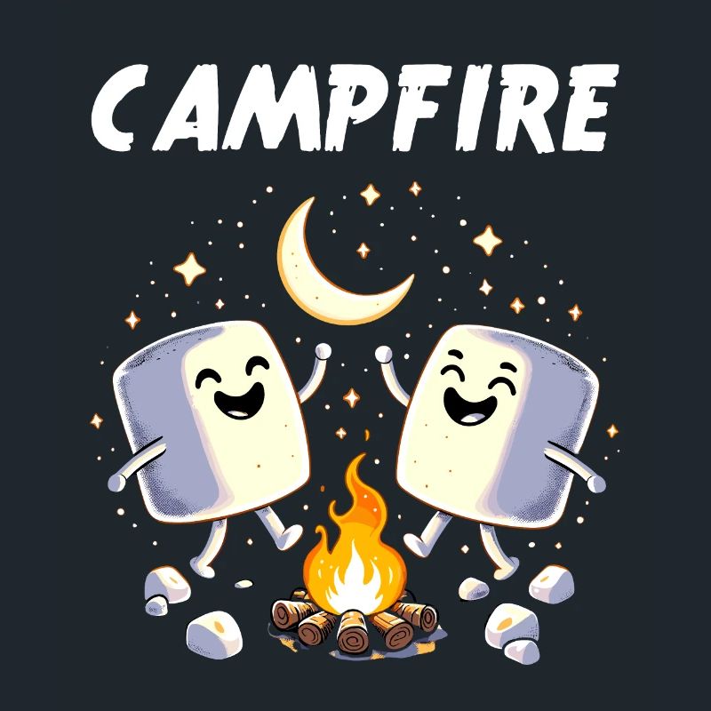Camping Campfire Marshmallow Camper Funny