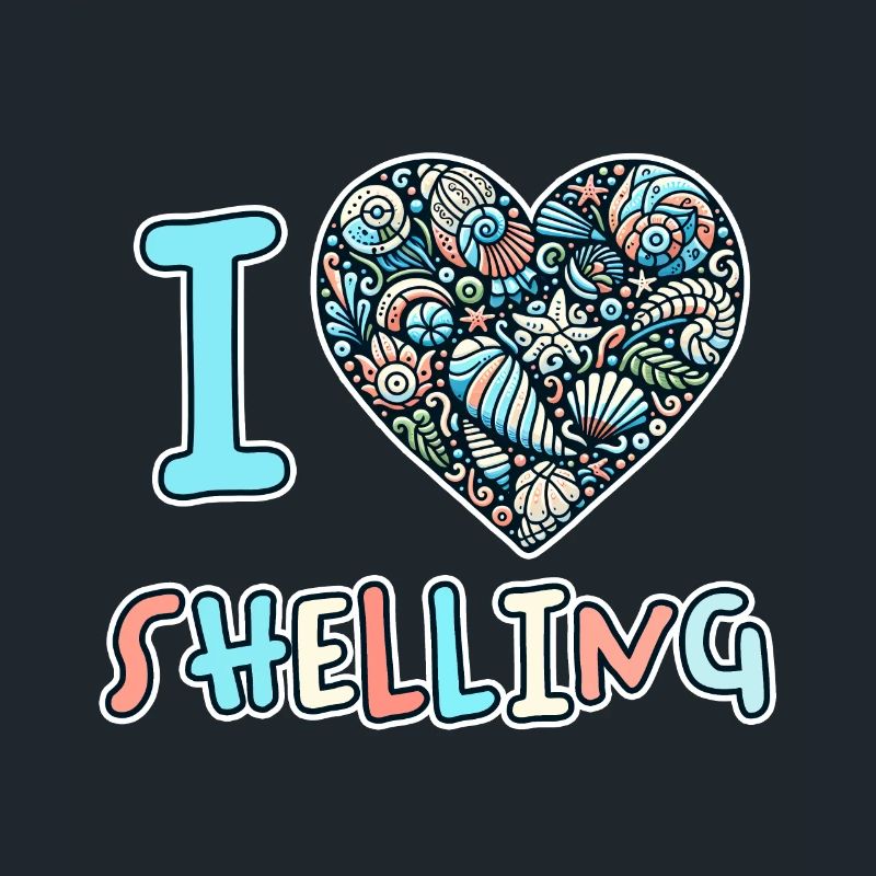 I Love Shelling Shells Shell Collector Gift