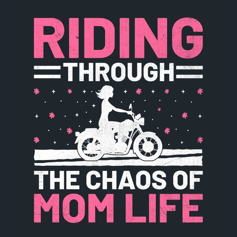 Fahrt durch das Chaos des Mutterlebens Motorradfahrer