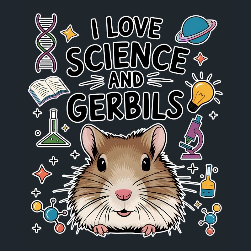 Gerbil Science Student Fun Gerbil Gift