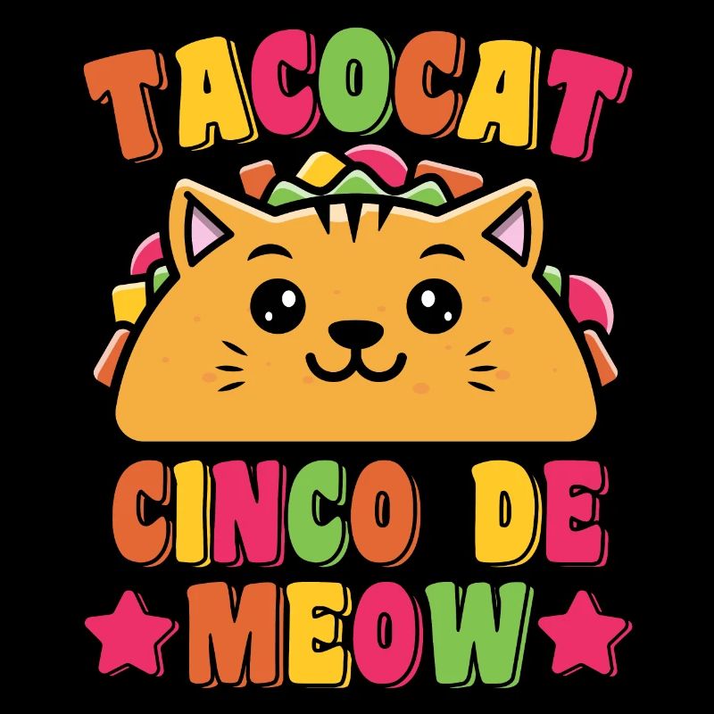 Drôle de chat taco jeu de mots Cinco De Mayo