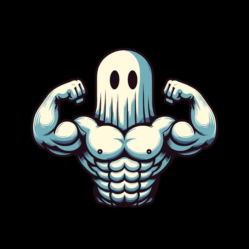 Musculation Ghost Drôle Gym Ghost