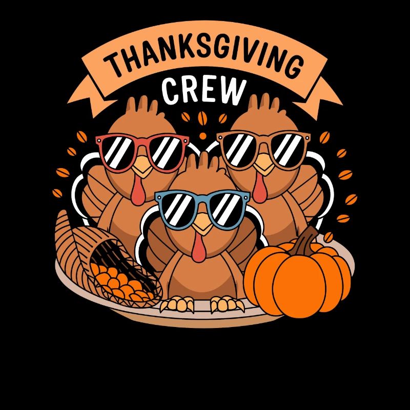 Thanksgiving Crew Coole Truthähne