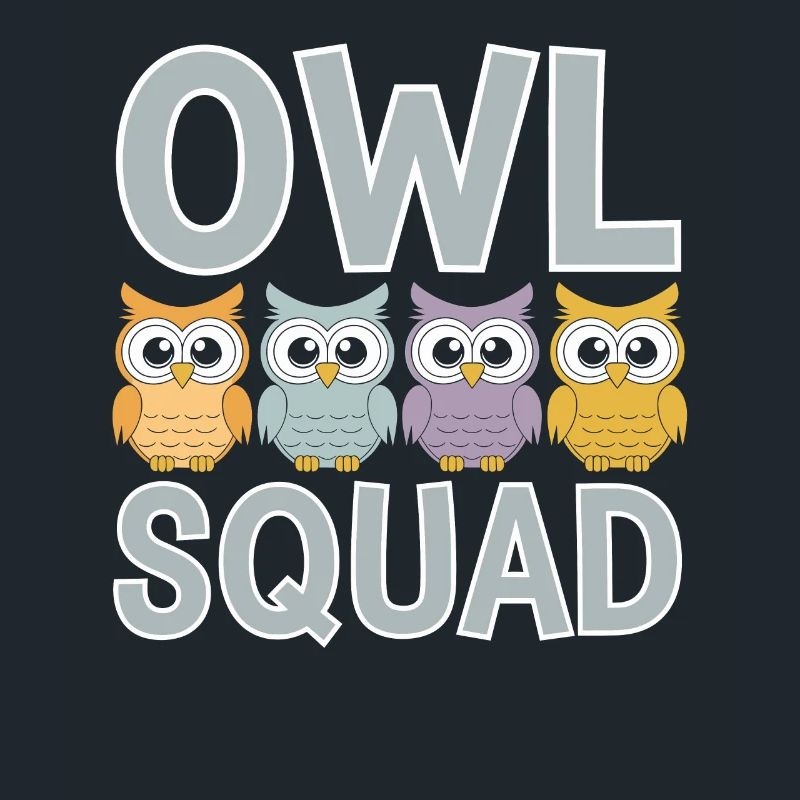 Eule Gruppen Design Eule Squad