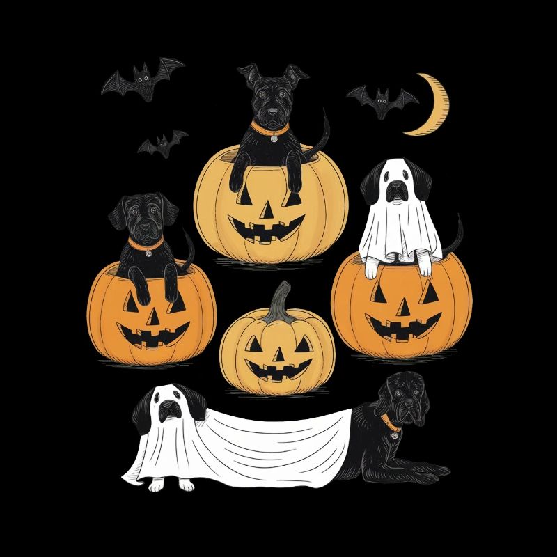 Lustige Hunde Halloween