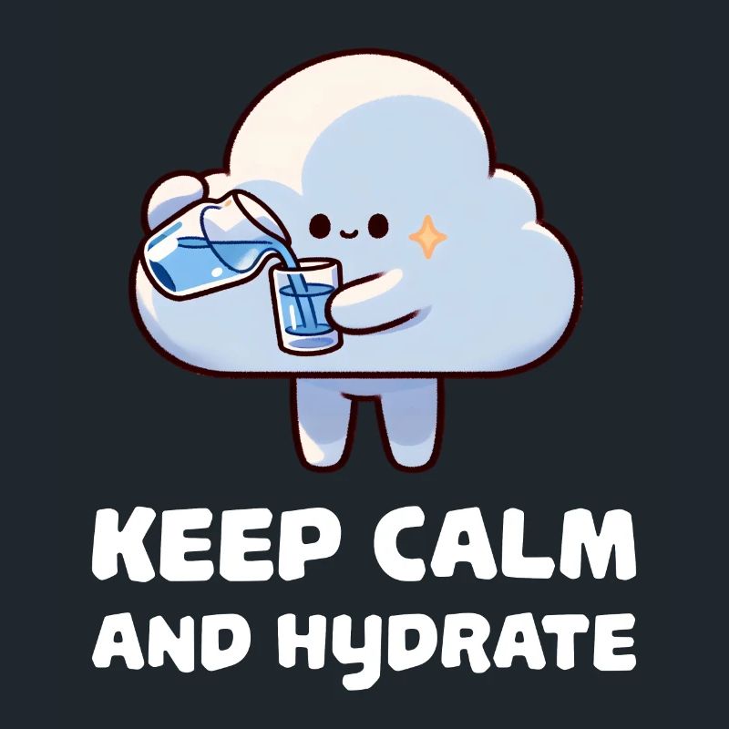 keep calm and hydrate