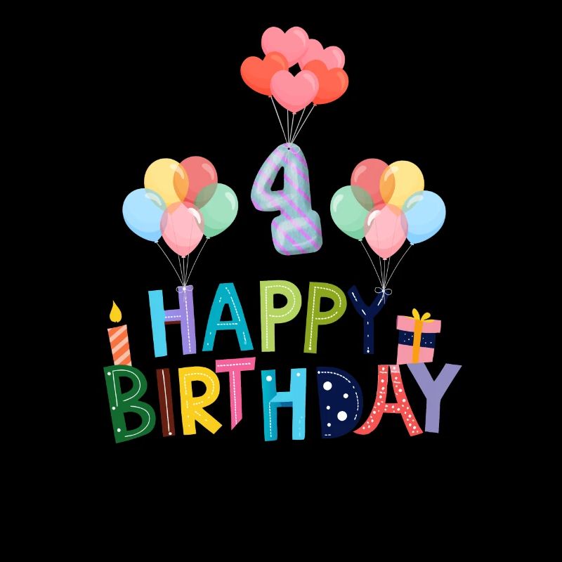 Joyeux anniversaire 4e anniversaire