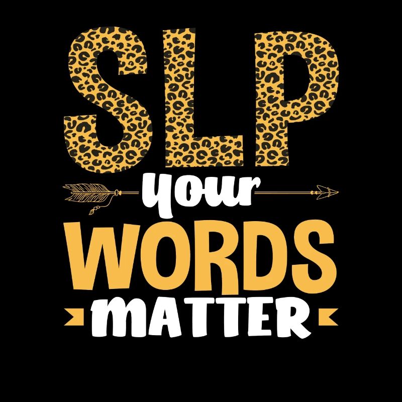 SLP Your Words Matter Leopard Print