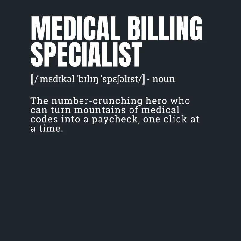 Devis de typographie de spécialiste de la facturation médicale T-Shir