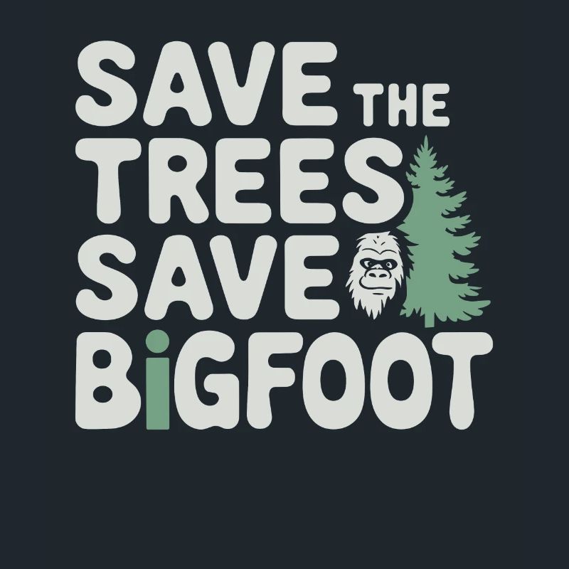 Bigfoot croyant Sasquatch Cryptide Créature de la forêt