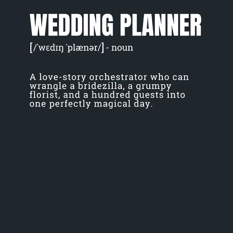 Wedding Planner Definition T-Shirts
