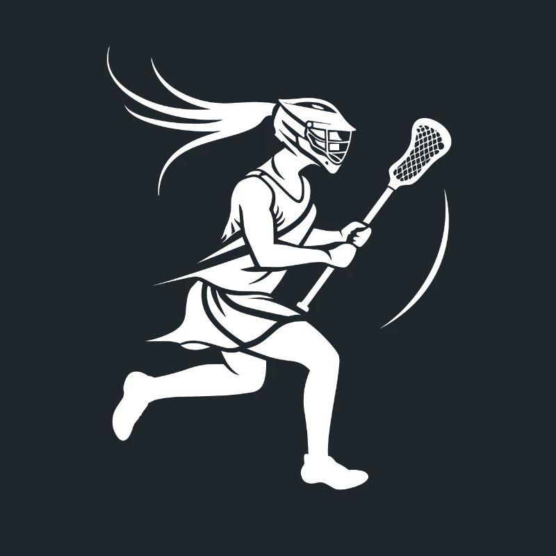 Lacrosse Player Logo