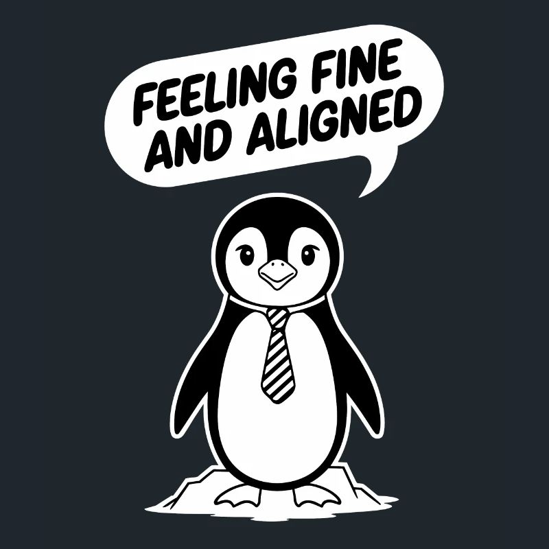 Pinguin Mit Krawatte: Feeling Fine And Aligned