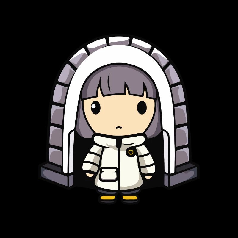 Winter Eskimo Iglu Comic