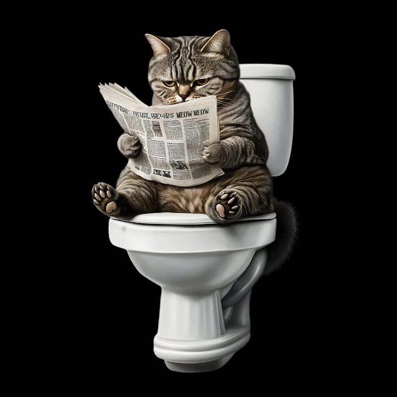 Drôle de chat chat propriétaire de chat Loo Cat Pet