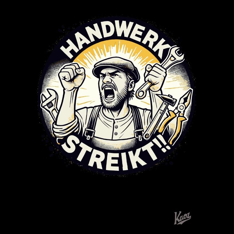 Handwerker Arbeit, das Handwerk streikt