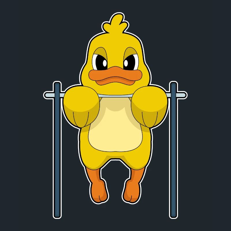 Duck Bodybuilder Pull-ups Bodybuilding
