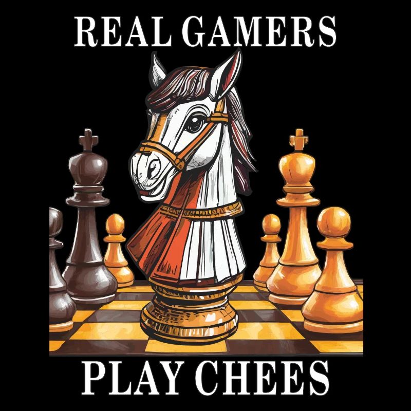 SCHACH REAL GAMERS PLAY CHEES