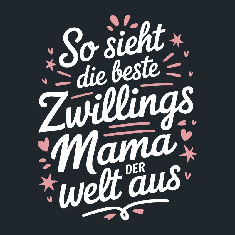 Zwillingsmama Zwillings Mutter Zwillinge Mama