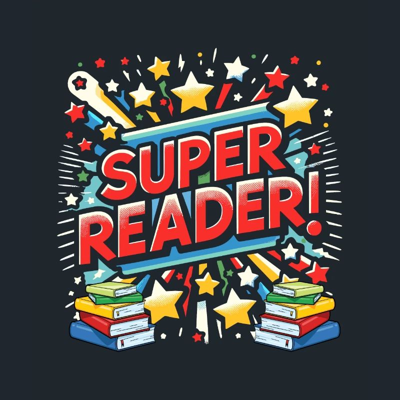 Super Reader Book Reading Books Bookworm
