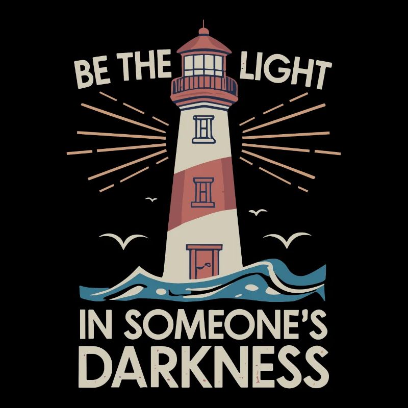 Lighthouse Motivational Saying - Positive Thinking