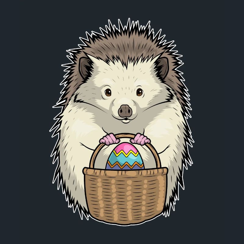Hedgehog Easter Easter Egg Basket