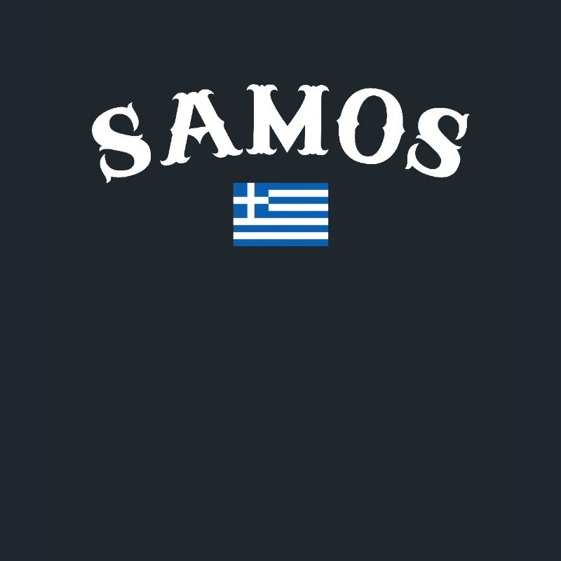 Samos Grèce Drapeau grec Grec
