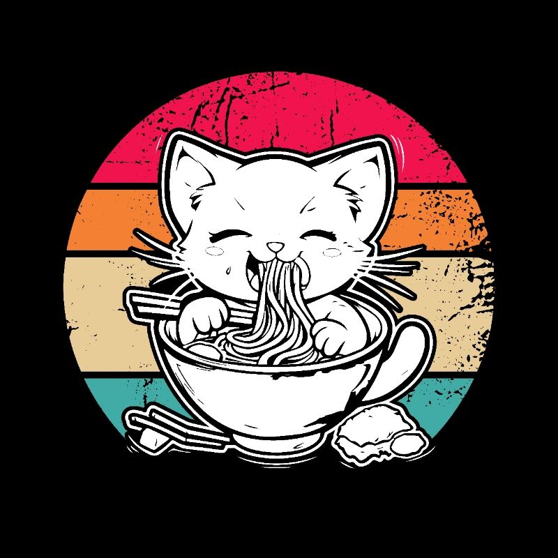 Anime Ramen Nourriture Drôle Cadeau Design
