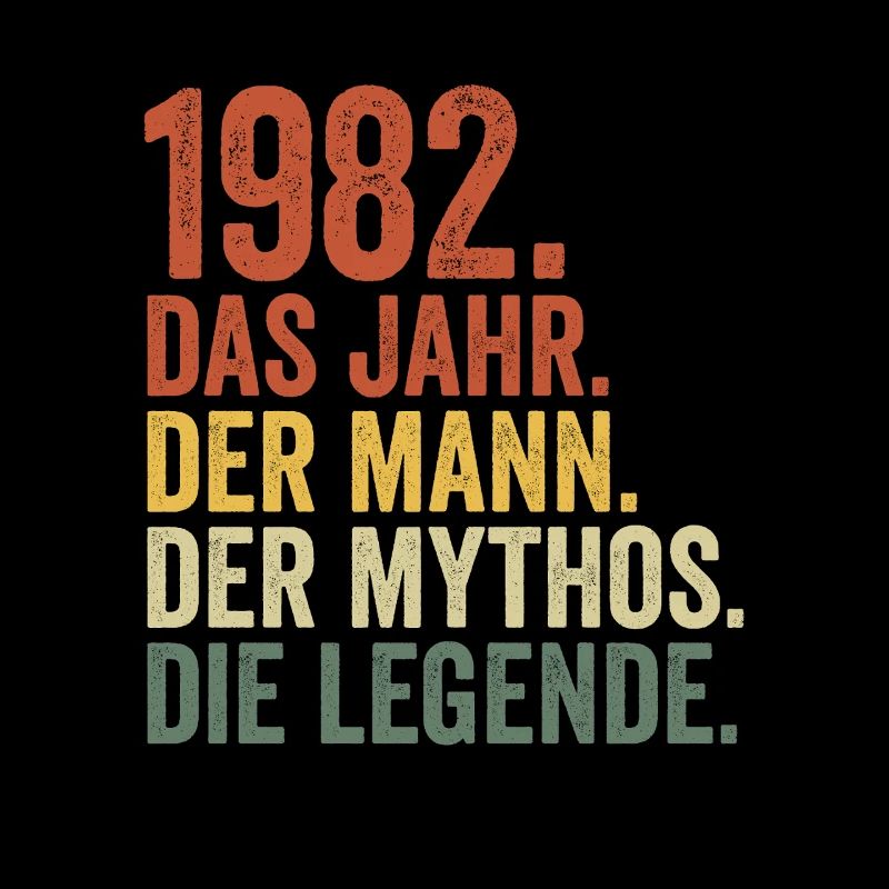 1982 Jahr Mann Mythos Legende Geburtstag