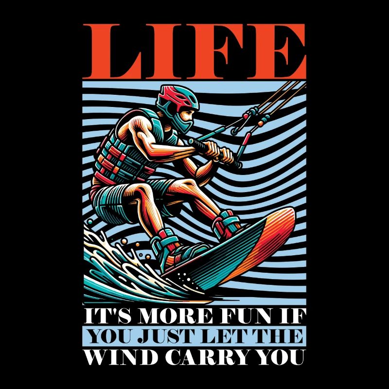 La vie de kitesurf est plus amusante si vous faites de la planche à voile