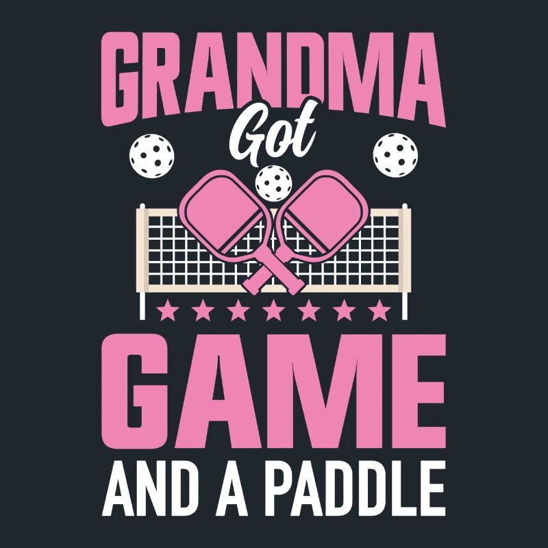 Pickleball Oma Paddleball Großmutter Paddle Spiel