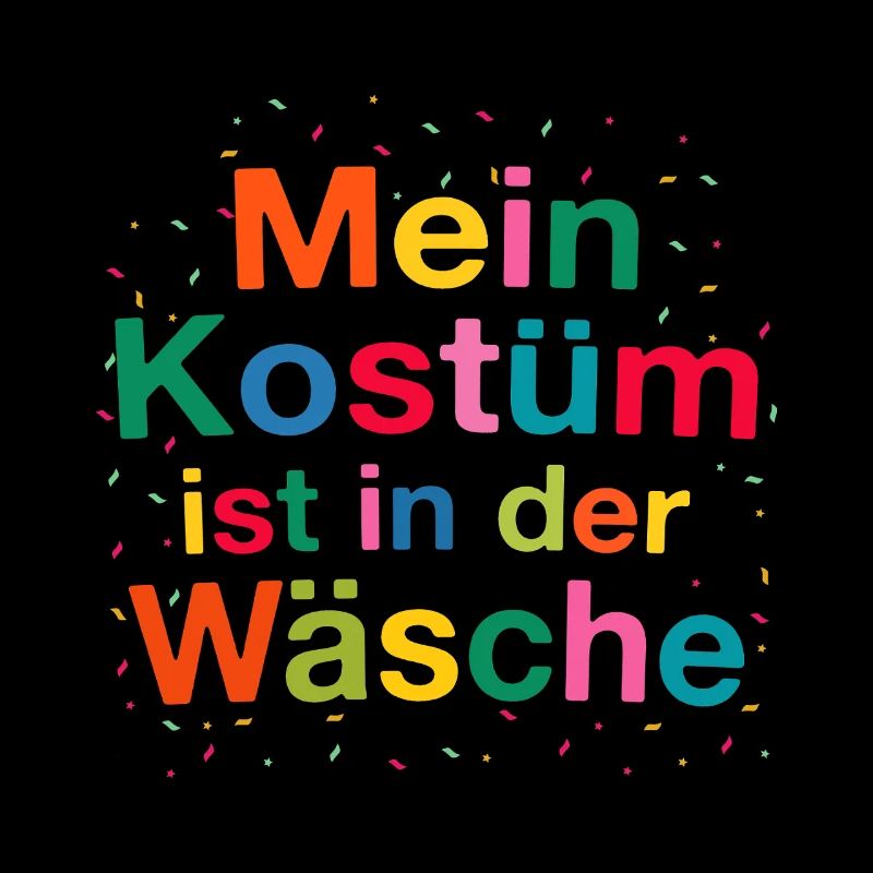 Costume de carnaval Mon costume est dans la lessive
