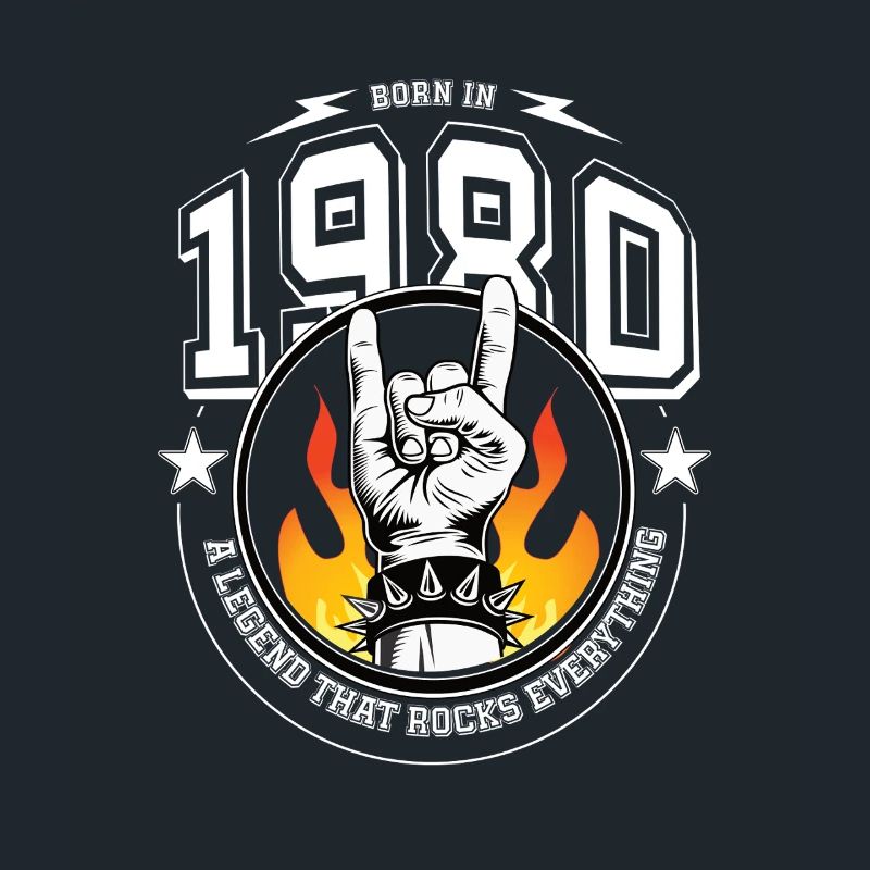 1980's birthday, everything rocks