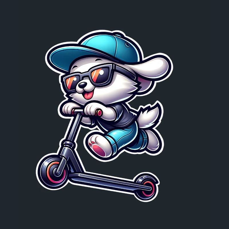 E-Scooter E-Scooter Scooter Dog