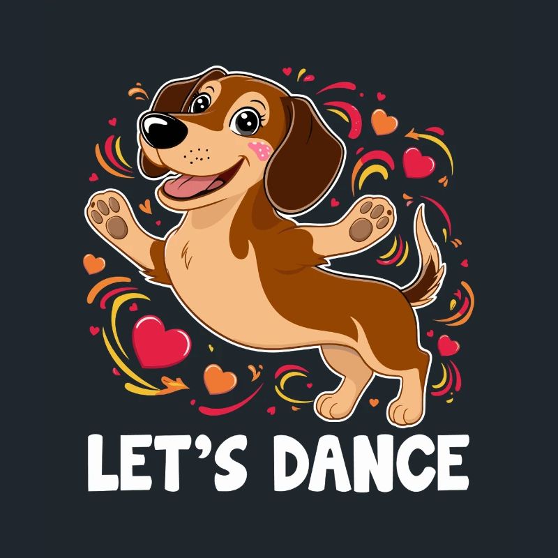 Un teckel danseur Let’s Dance Dancing Dancer