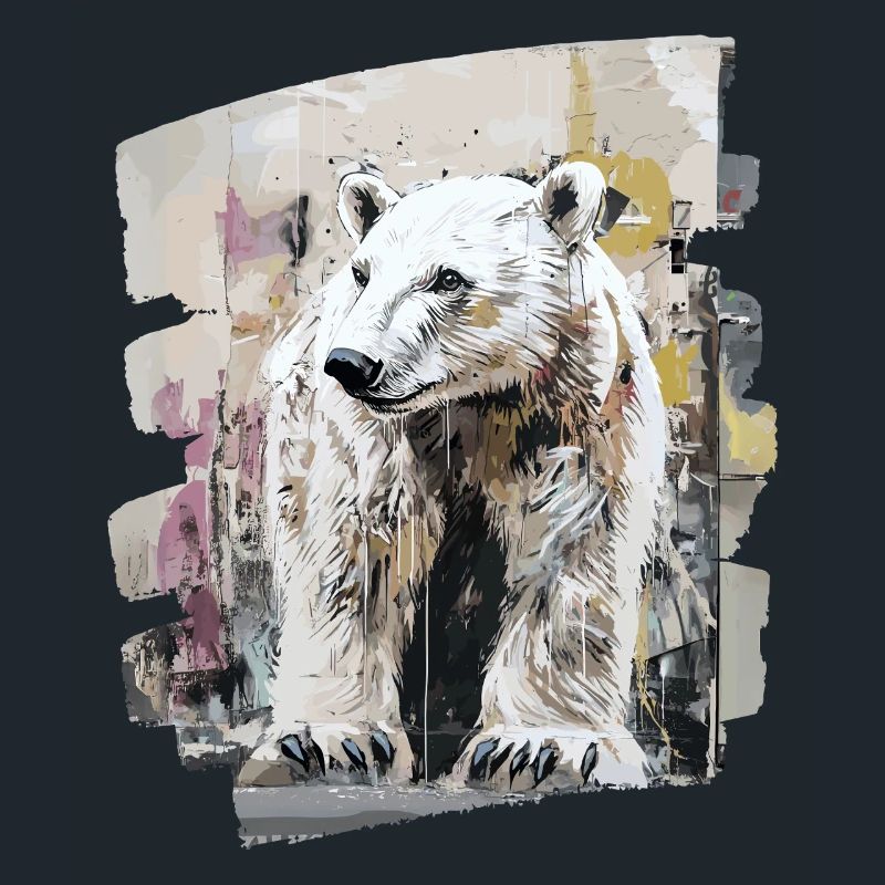 Eisbär Graffiti Sprayer