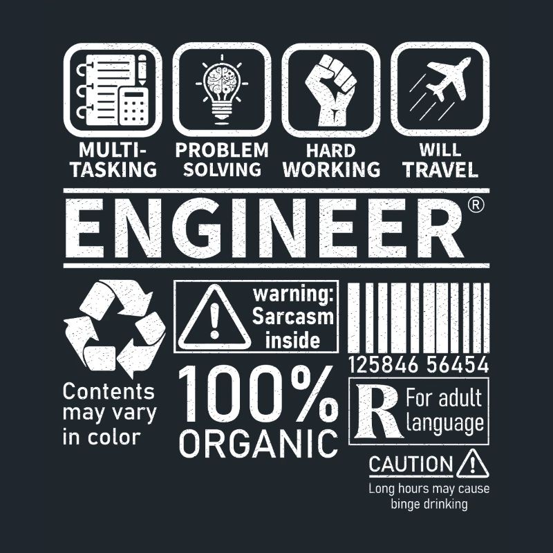 engineer multitasking problem solving hard working